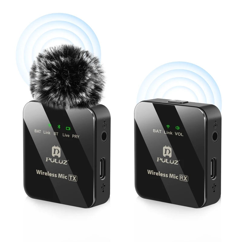 Factory Hot Selling PULUZ Wireless Lavalier Microphone - 1 TX 1 RX Set, 10Hrs