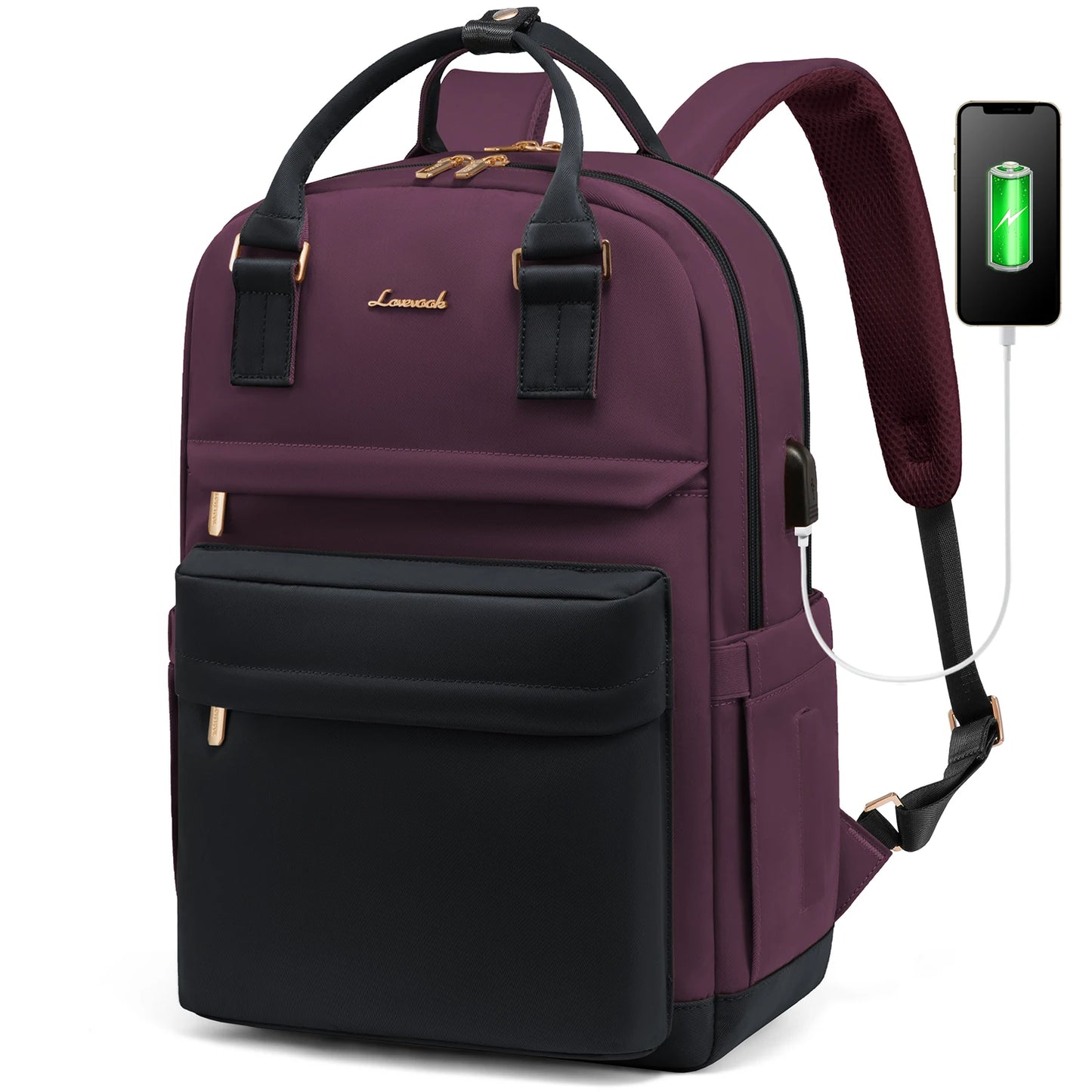Sac à dos femme LOVEVOOK 15.6"/17" élégant et pratique