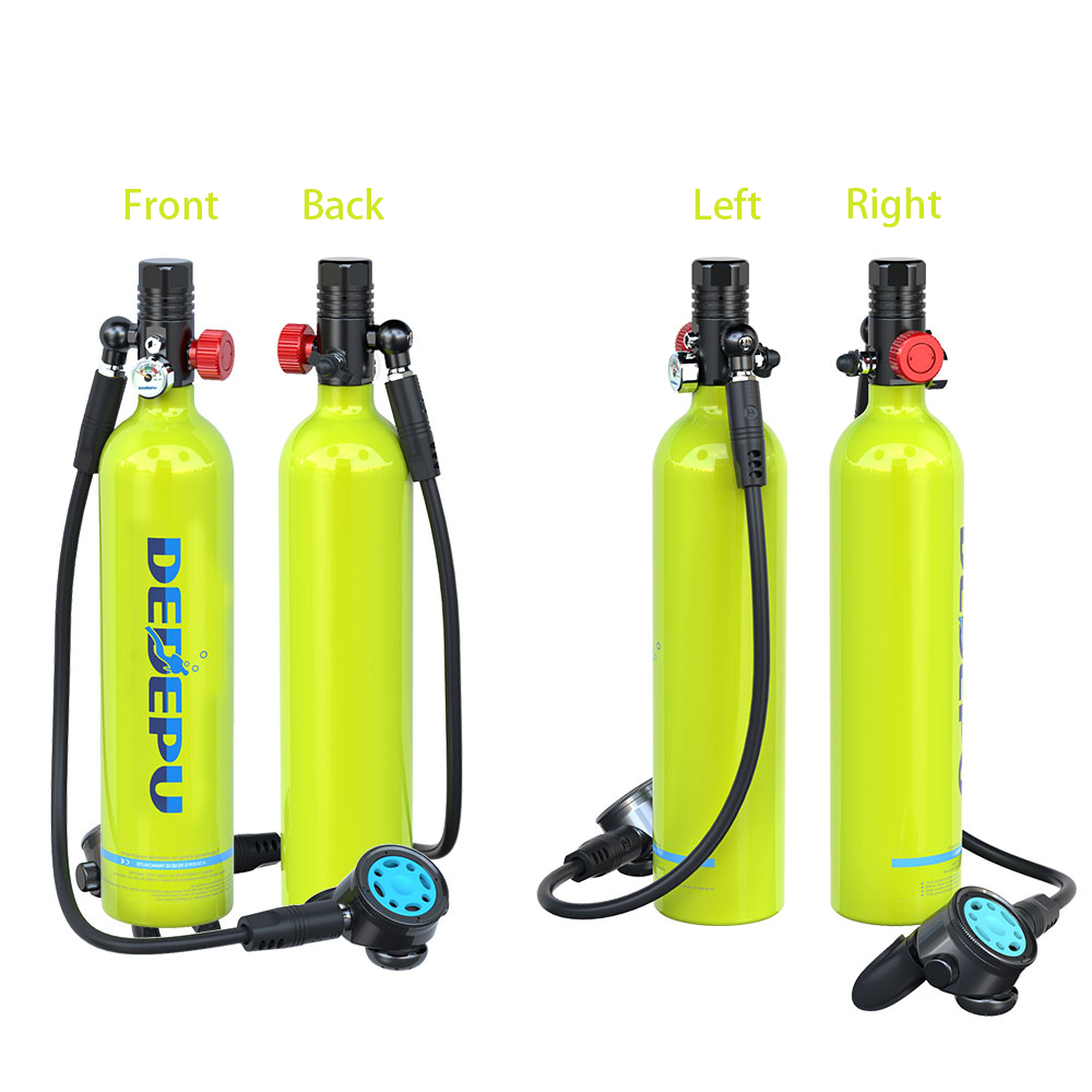 DEDEPU Set Mini Scuba Sports Water Bottles Air Cylinder Breath Underwater for 15 to 25 Minutes Wholesale Dive Equipment