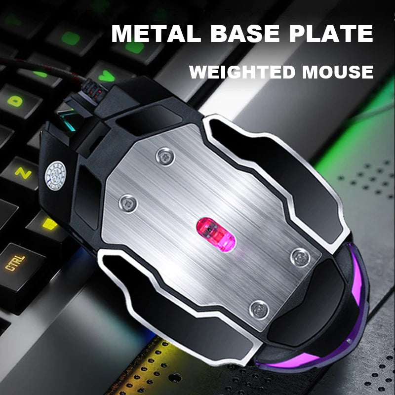Souris Gaming RGB Filaire Haute Précision – Design Ergonomique