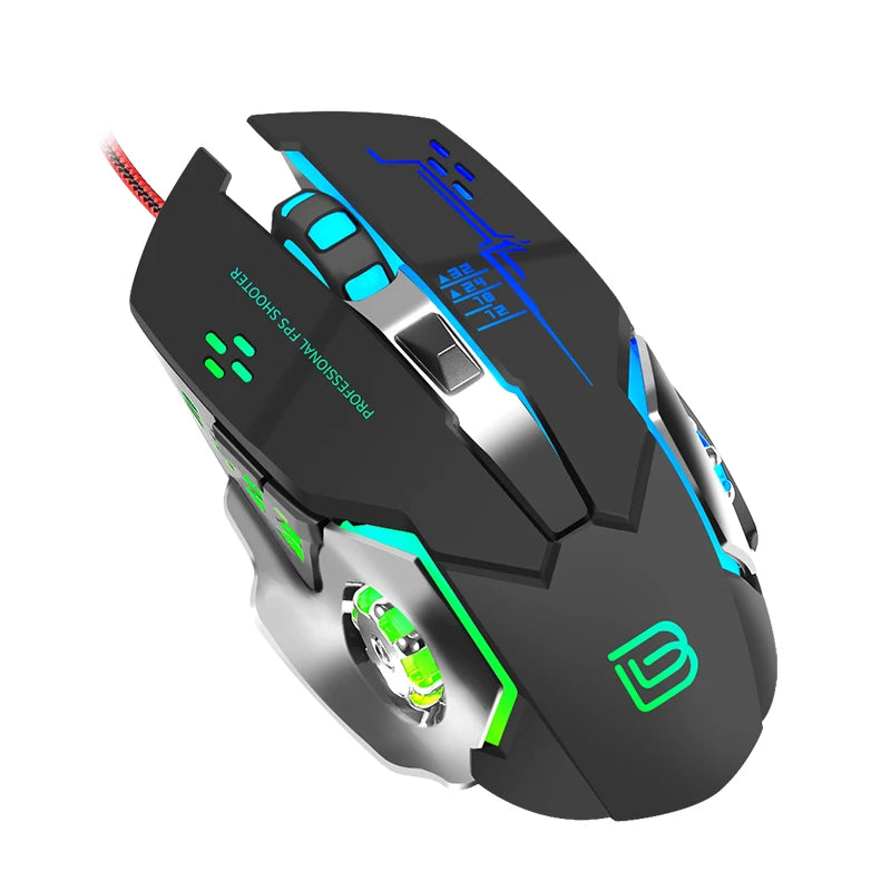 Souris Gaming RGB Filaire Haute Précision – Design Ergonomique