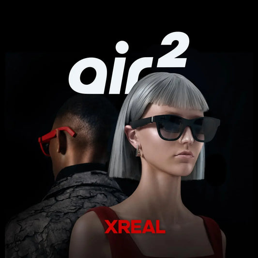 XREAL Air 2 Smart AR Glasses, Nreal Air2, Up to 330" Wearable Display With All-Day Comfort 72g 120Hz 1080P Virtual Smart Glasses
